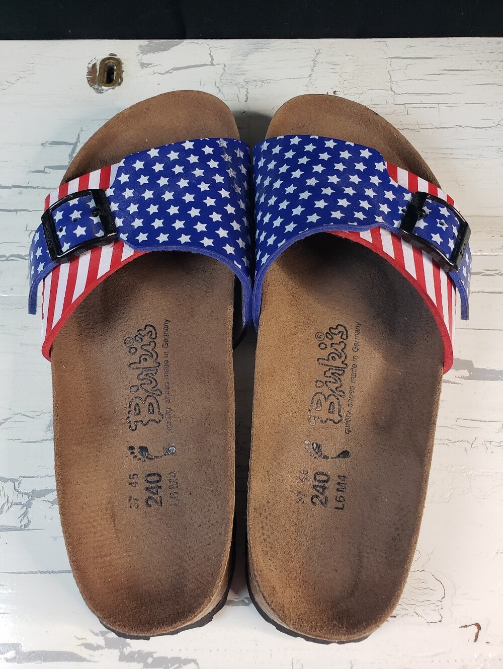 Birkenstock Birki's Catalina Patriotic Sandals - Women's size 6- 6.5 (Euro 37) - Picture 5 of 14